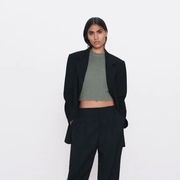 Zara Sweaters Zara Knit Crop Top Poshmark